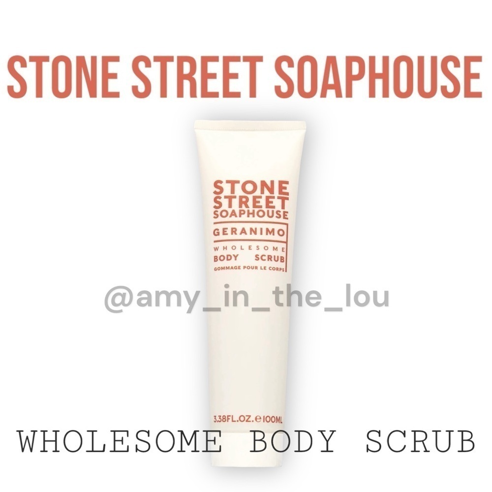 Geranimo Wholesome Body Scrub by Stone Street Soaphouse